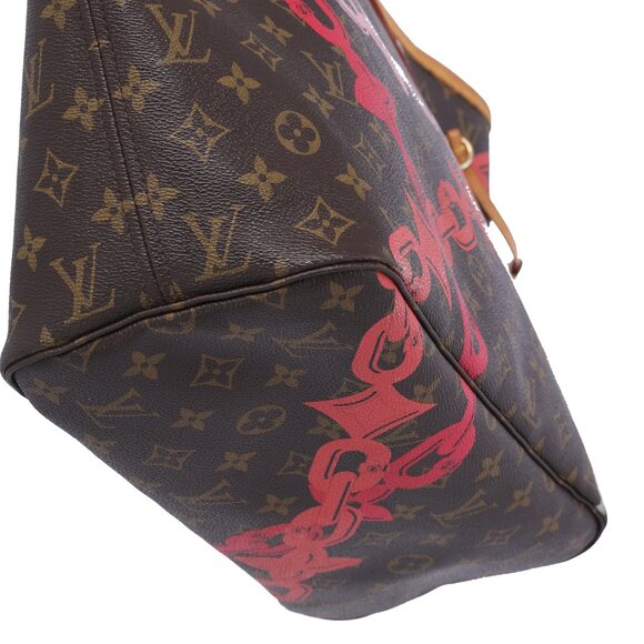 Louis Vuitton Neverfull MM Monogram Bay Rose Ballerine Poppy Pink + Pouch - Picture 10 of 12